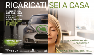 sabato 22 marzo dalle 9,30 alle 18 a Poggiofranco, zona Angiulli, a Bari, primo edificio in Puglia dotato di parcheggio privato con sistema di ricarica per le autovetture elettriche, alimentato da fonti rinnovabili